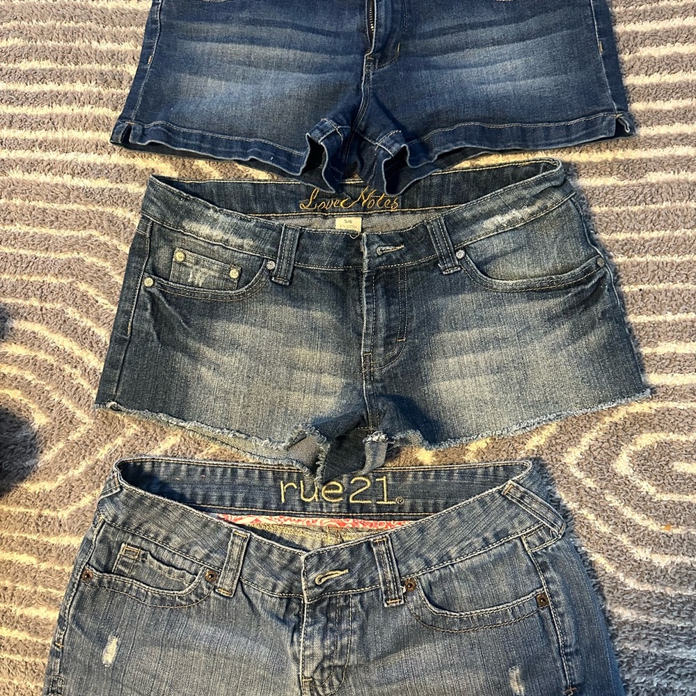 Women's Jean Shorts Trio